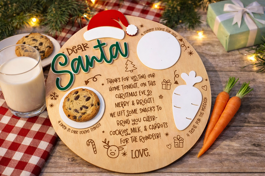 Personalized “Dear Santa” Cookie Tray