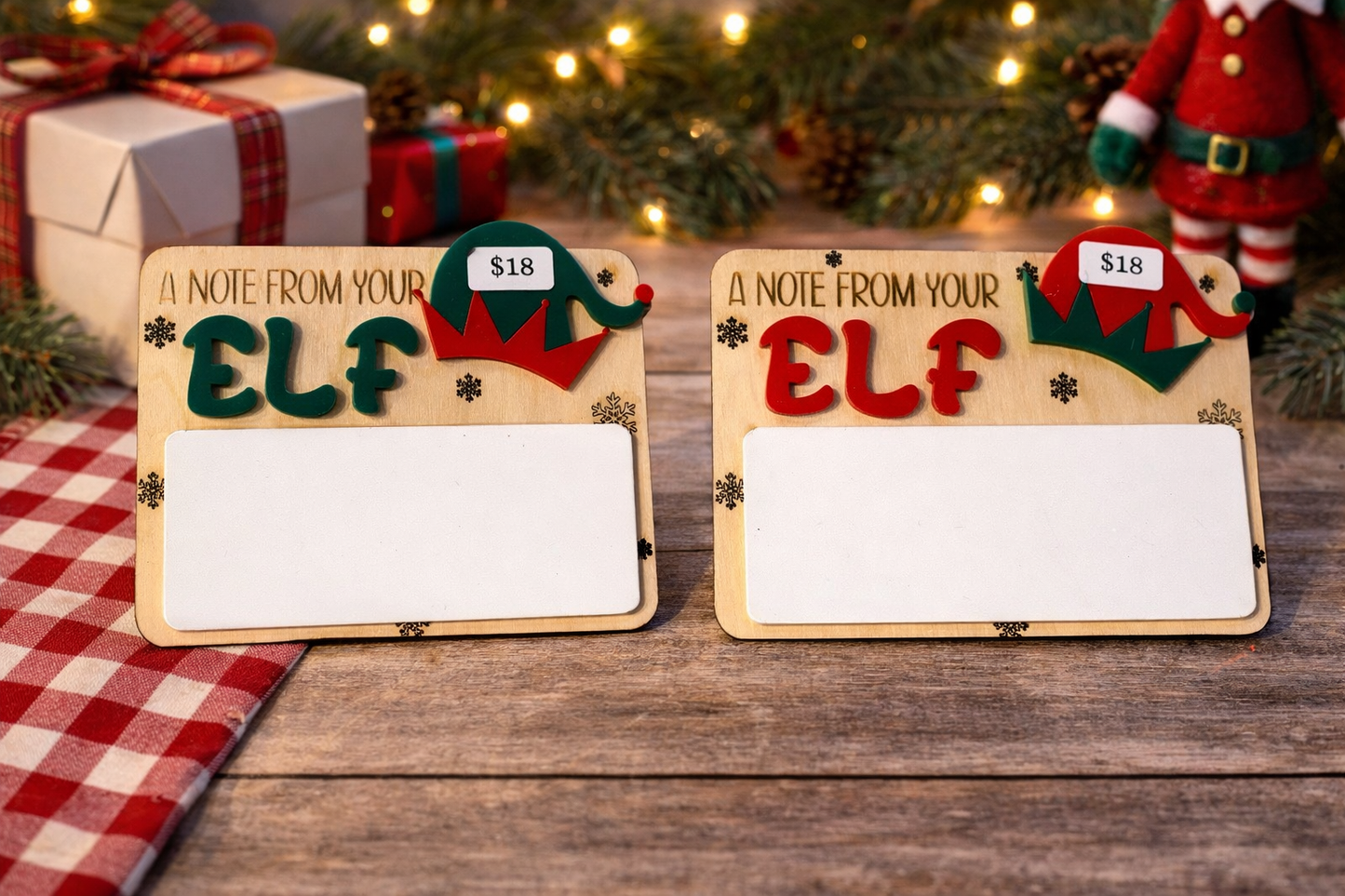 “A Note From Your Elf” Reusable Board