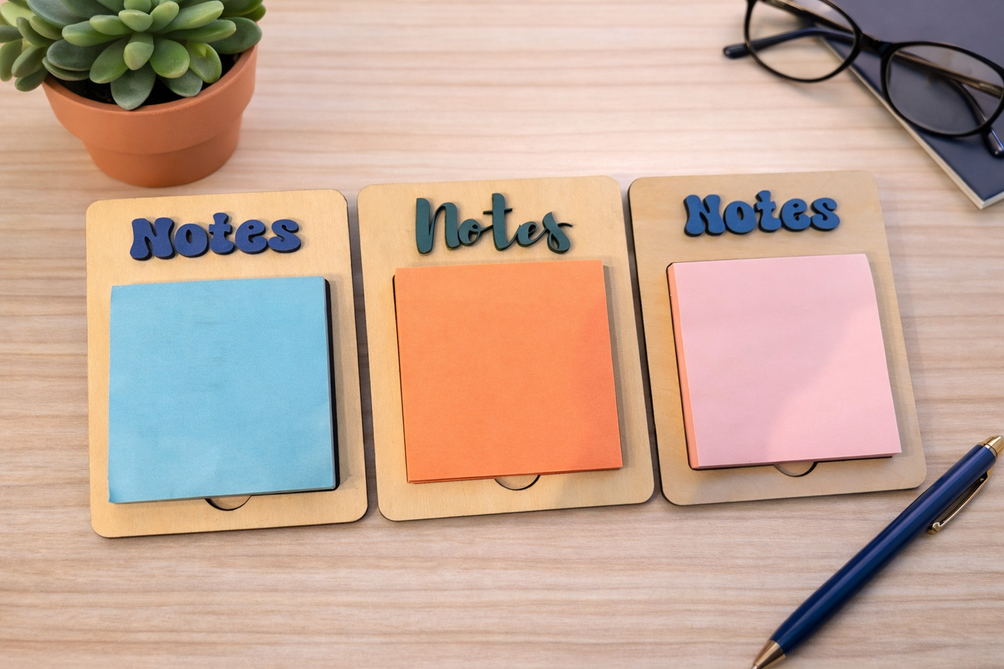 Wooden Notepad Holders