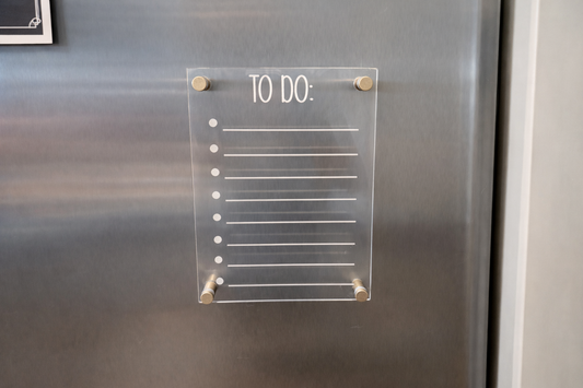 Acrylic To-Do List Board | Reusable Daily Planner