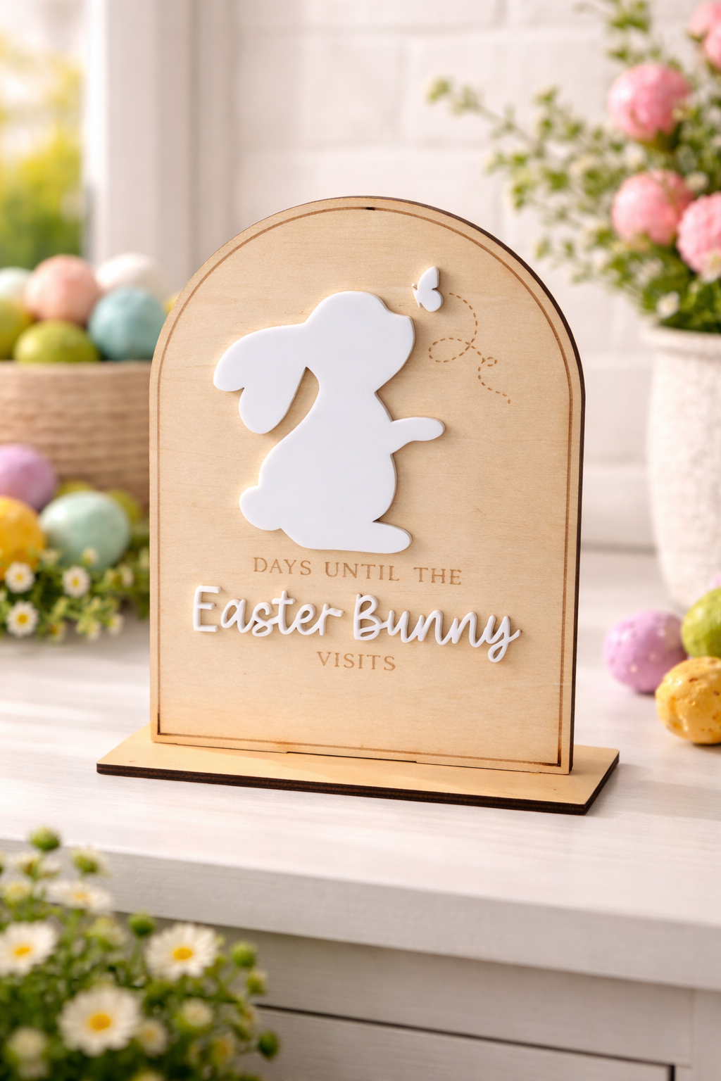 Personalized Easter Countdown Sign