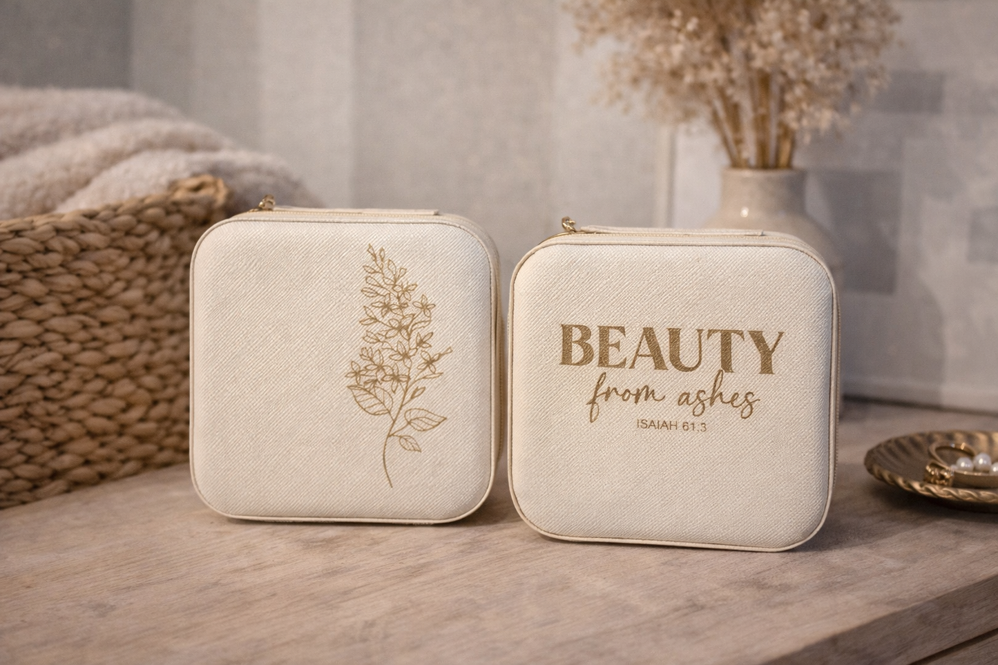 Faith-Inspired Travel Jewelry Case