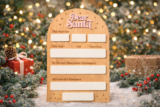 Dear Santa Reusable Letter Board